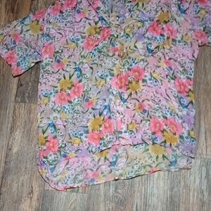 Floral Button-Up Shirt